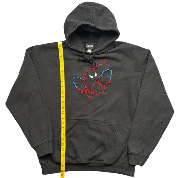 Marvel Spider Man Universal Studios Hoodie XL Black Embroidered - Picture 7 of 8